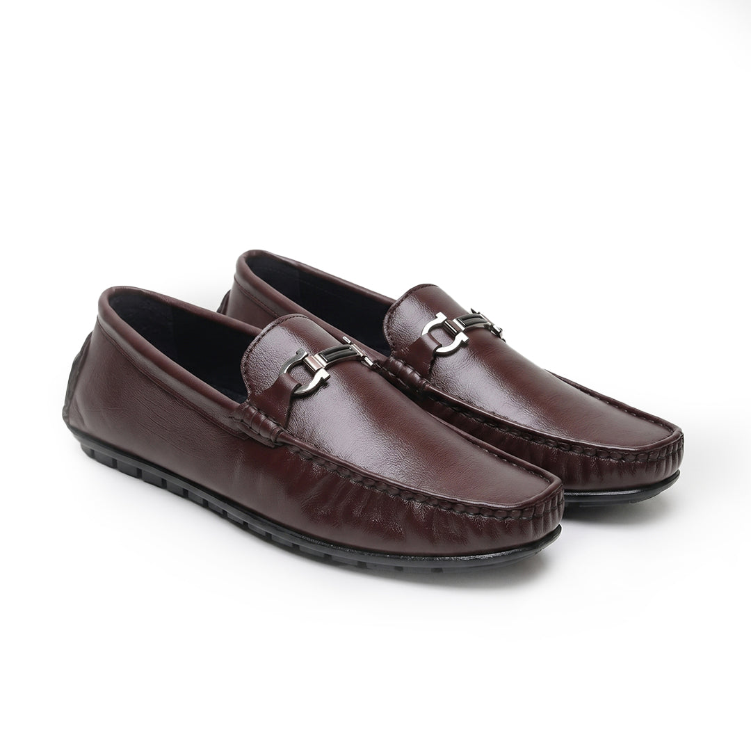 Hayes London | Belfort Driving Loafers – Brown Plain Genuine Leather Men’s Shoes