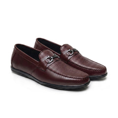 Hayes London | Falcon Horsebit Loafers – Brown Pebbled Genuine Leather Men’s Shoes