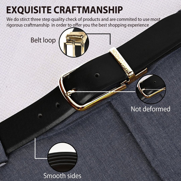 Hayes London | Italian Leather Reversible Black & Brown Belt For Men (Leather Texture: Braided)