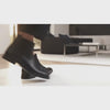 Hawk Chelsea Boots – Black Textured Genuine Leather Men’s Shoes