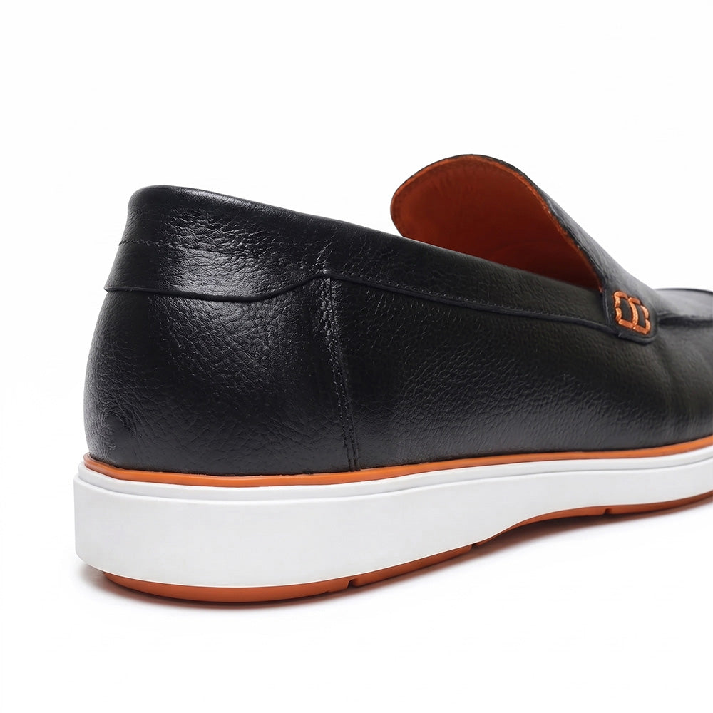 Hayes London | Rio Black - Genuine Leather Casual Loafer Shoes for Men – Smart, Breathable Summer-Walk Loafers