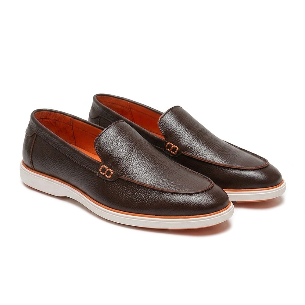 Hayes London | Rio Brown - Genuine Leather Casual Loafer Shoes for Men – Smart, Breathable Summer-Walk Loafers