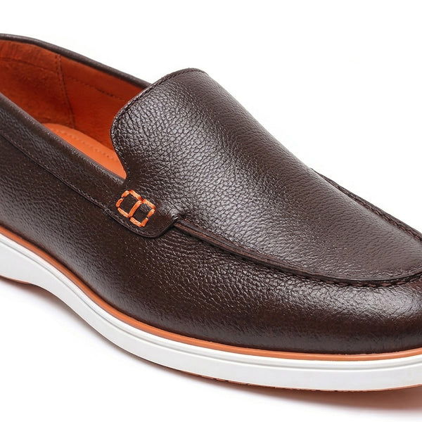 Hayes London | Rio Brown - Genuine Leather Casual Loafer Shoes for Men – Smart, Breathable Summer-Walk Loafers