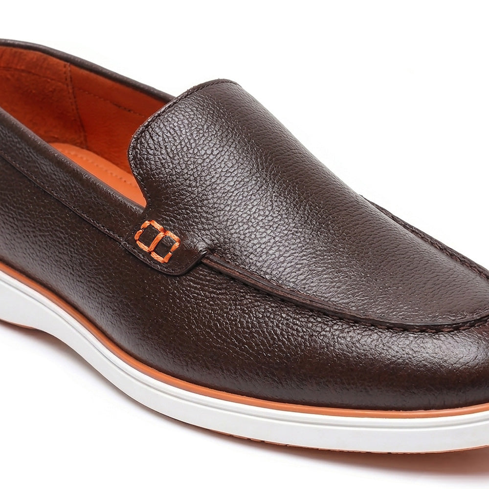 Hayes London | Rio Brown - Genuine Leather Casual Loafer Shoes for Men – Smart, Breathable Summer-Walk Loafers