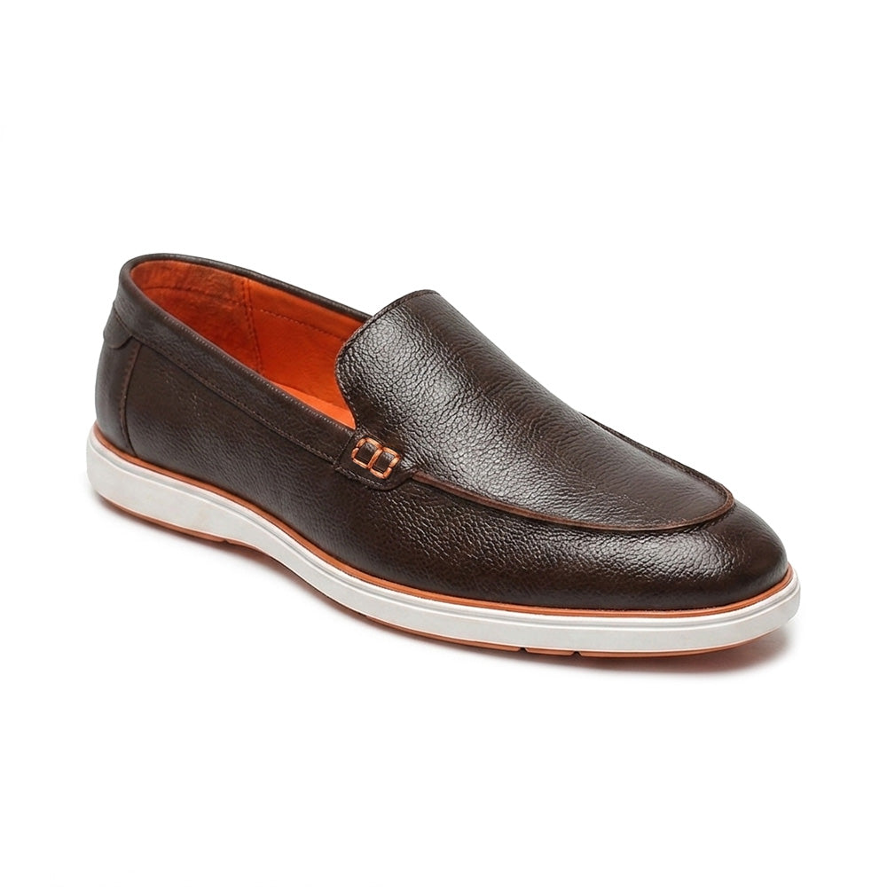 Hayes London | Rio Brown - Genuine Leather Casual Loafer Shoes for Men – Smart, Breathable Summer-Walk Loafers
