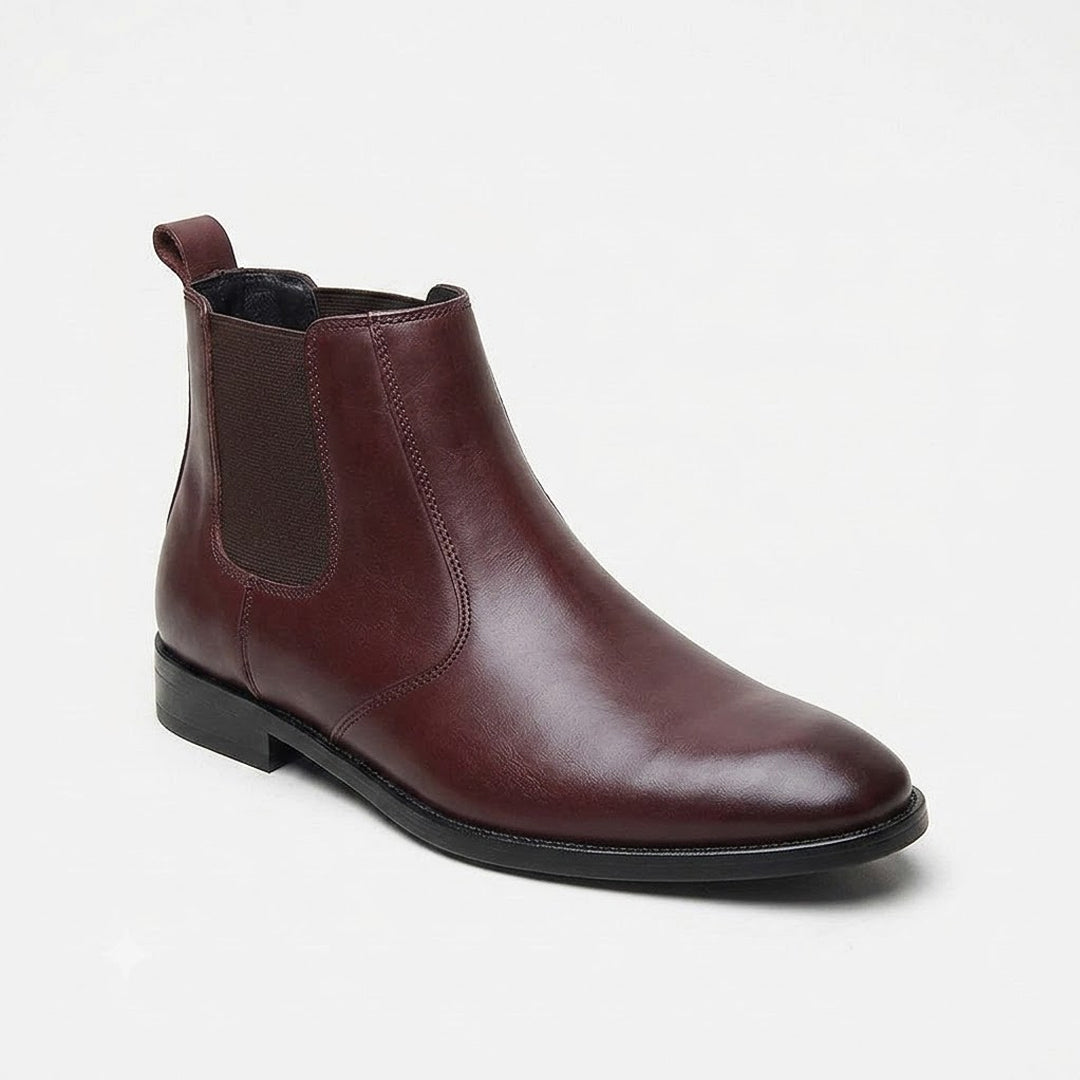Hayes London | Strider Chelsea Boots – Brown Plain Genuine Leather Men’s Shoes