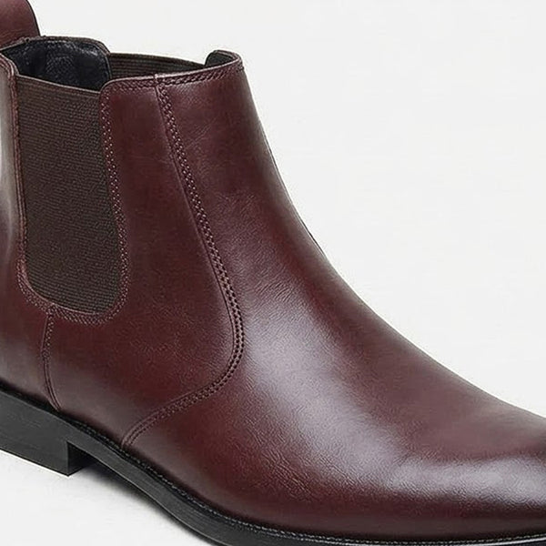 Hayes London | Strider Chelsea Boots – Brown Plain Genuine Leather Men’s Shoes
