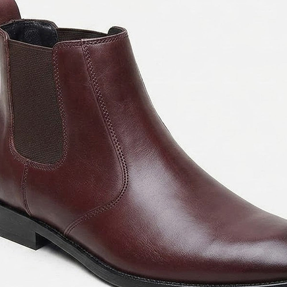 Hayes London | Strider Chelsea Boots – Brown Plain Genuine Leather Men’s Shoes