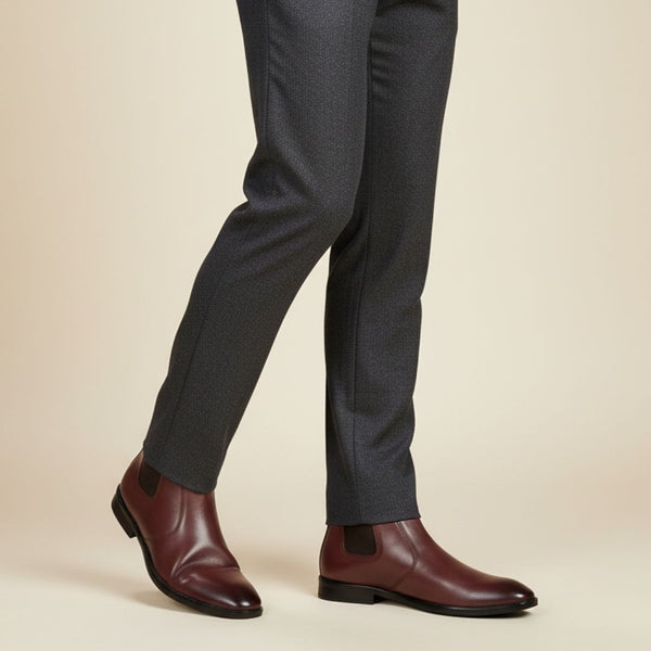 Hayes London | Strider Chelsea Boots – Brown Plain Genuine Leather Men’s Shoes