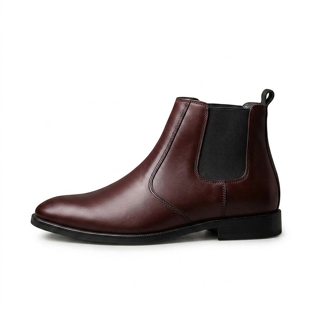 Hayes London | Strider Chelsea Boots – Brown Plain Genuine Leather Men’s Shoes