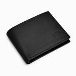 Hayes London Stud Black Genuine Leather Wallet for Men - RFID Blocking, Slim Bifold Wallet with 8 Compartments