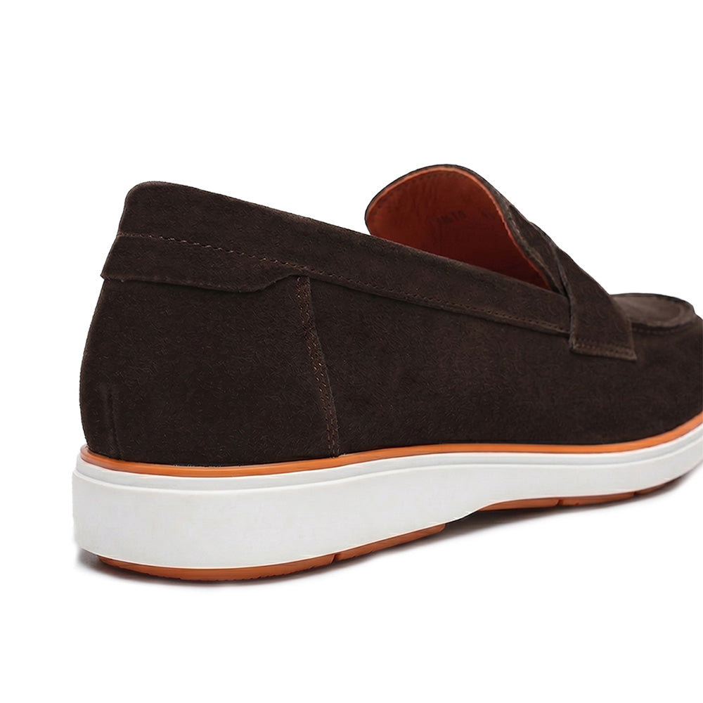 Hayes London | Velour Brown - Italian Suede Leather Casual Loafer Shoes for Men – Smart, Breathable Summer-Walk Loafers
